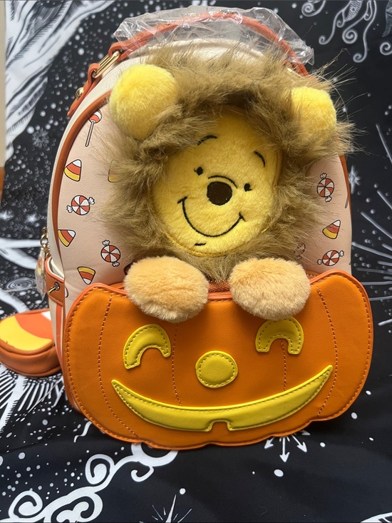 Disney Handbags - NWT - Disney Winnie the Pooh Lion Costume Pumpkin Mini Backpack